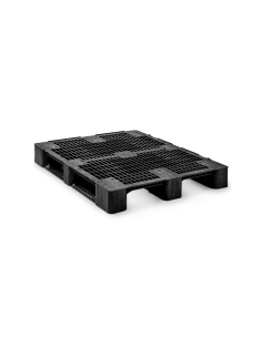 Palette plastique médium 1200 x 1000 - Plateau ajouré -  3 semelles