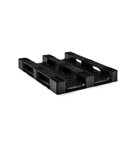 Palette plastique médium 1200 x 1000 - Plateau ajouré -  3 semelles