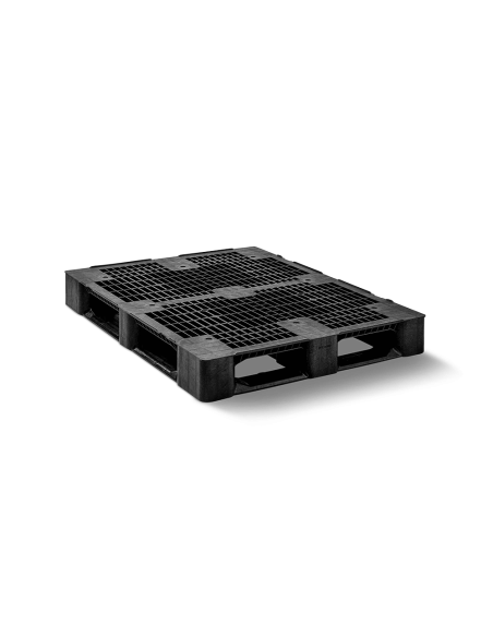 Palette plastique médium 1200 x 1000 - Plateau ajouré - 5 semelles