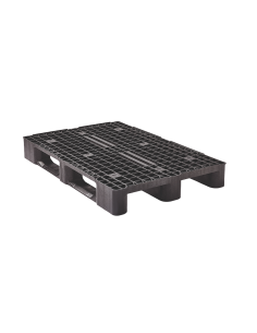 Palette plastique médium 1200 x 800 - Plateau ajouré - 3 semelles