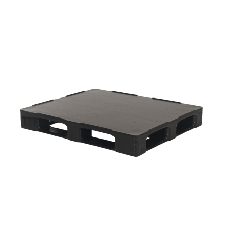 Palette plastique lourde 1200 x 1000 -  Plateau plein - 5 semelles