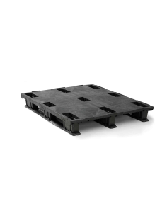 Palette plastique légère 1200 x 1000 - Plateau plein - 3 semelles