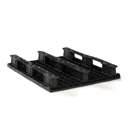 Palette plastique légère 1200 x 1000 - Plateau plein - 3 semelles