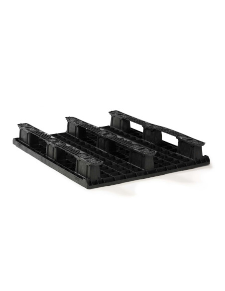 Palette plastique légère 1200 x 1000 - Plateau plein - 3 semelles