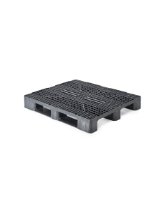 Palette plastique lourde 1200 x 1000 - Plateau ajouré - 3 semelles