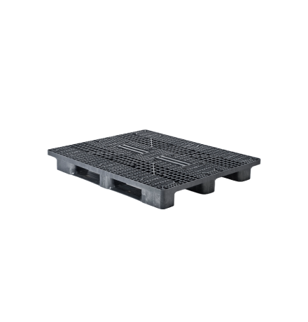 Palette plastique lourde 1300 x 1100 - Plateau ajouré - 3 semelles