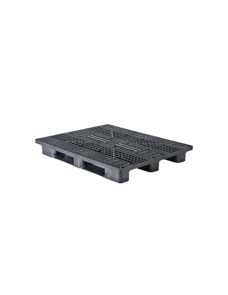 Palette plastique lourde 1300 x 1100 - Plateau ajouré - 3 semelles