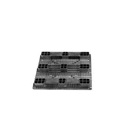 Palette plastique lourde 1300 x 1100 - Plateau ajouré - 3 semelles