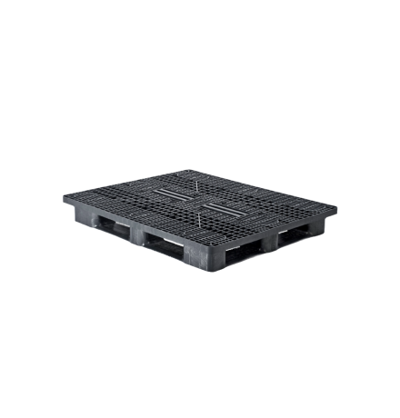 Palette plastique 1300 × 1100 - Plateau ajouré - 5 semelles
