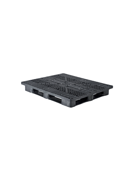 Palette plastique 1300 × 1100 - Plateau ajouré - 5 semelles