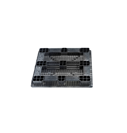 Palette plastique 1300 × 1100 - Plateau ajouré - 5 semelles