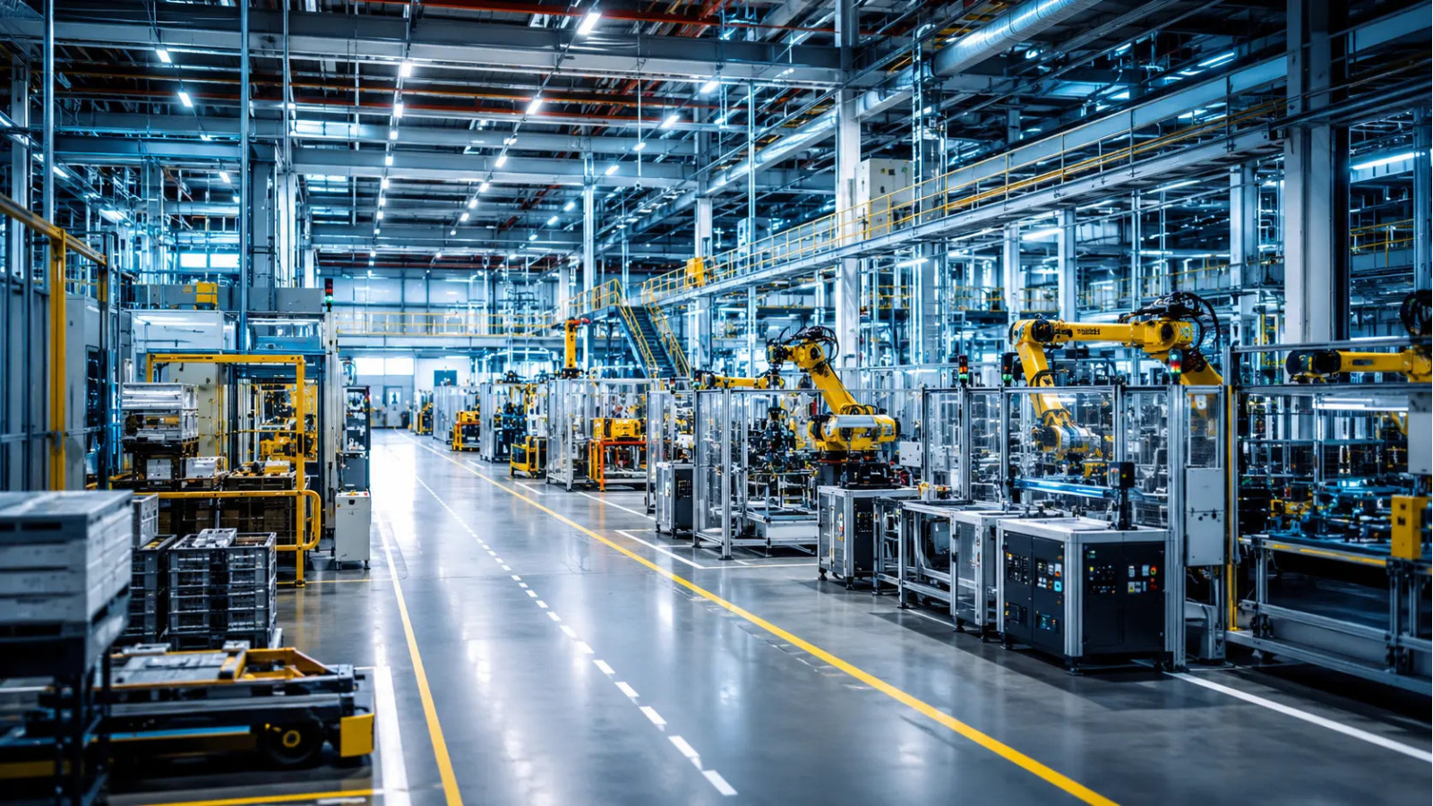 Palettes et bacs plastique pour industrie manufacturière